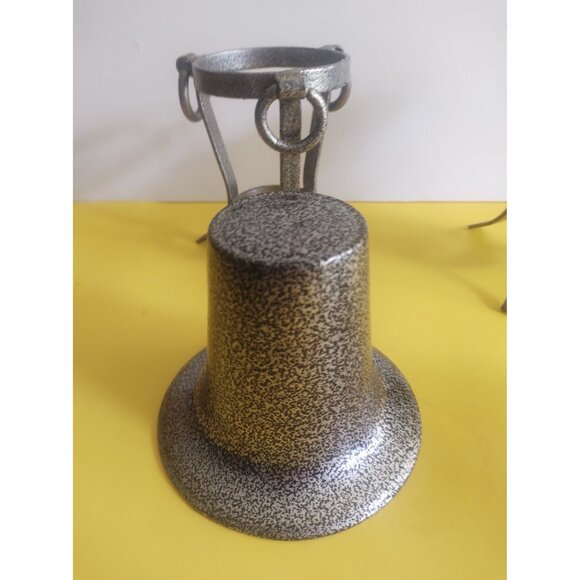 Decorative Ornate Powdered Black metal Vases/Candle Holder set(2) - Picture 4 of 12